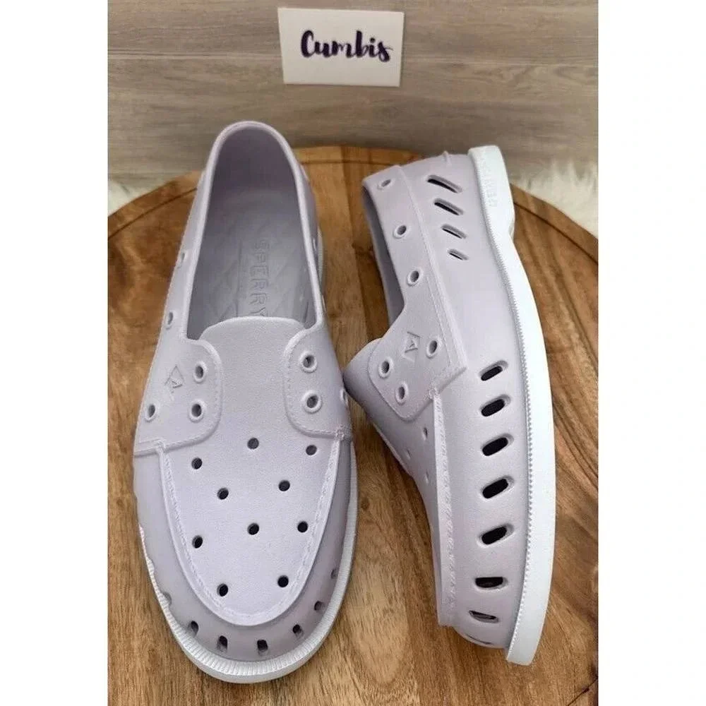 NWOB Sperry Top-Sider Womens A/O Float Boat Shoes Sz 10 Lavender Purple STS87473